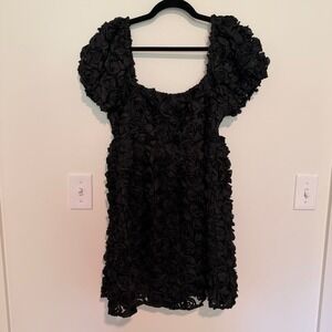 altered state black dress with bow Martina Midi Dress in Black